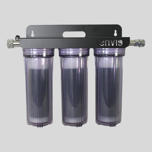 Sistema de lavado de autos impecable y desionizado Envig CarShine con válvula de derivación y resina DI que cambia de color