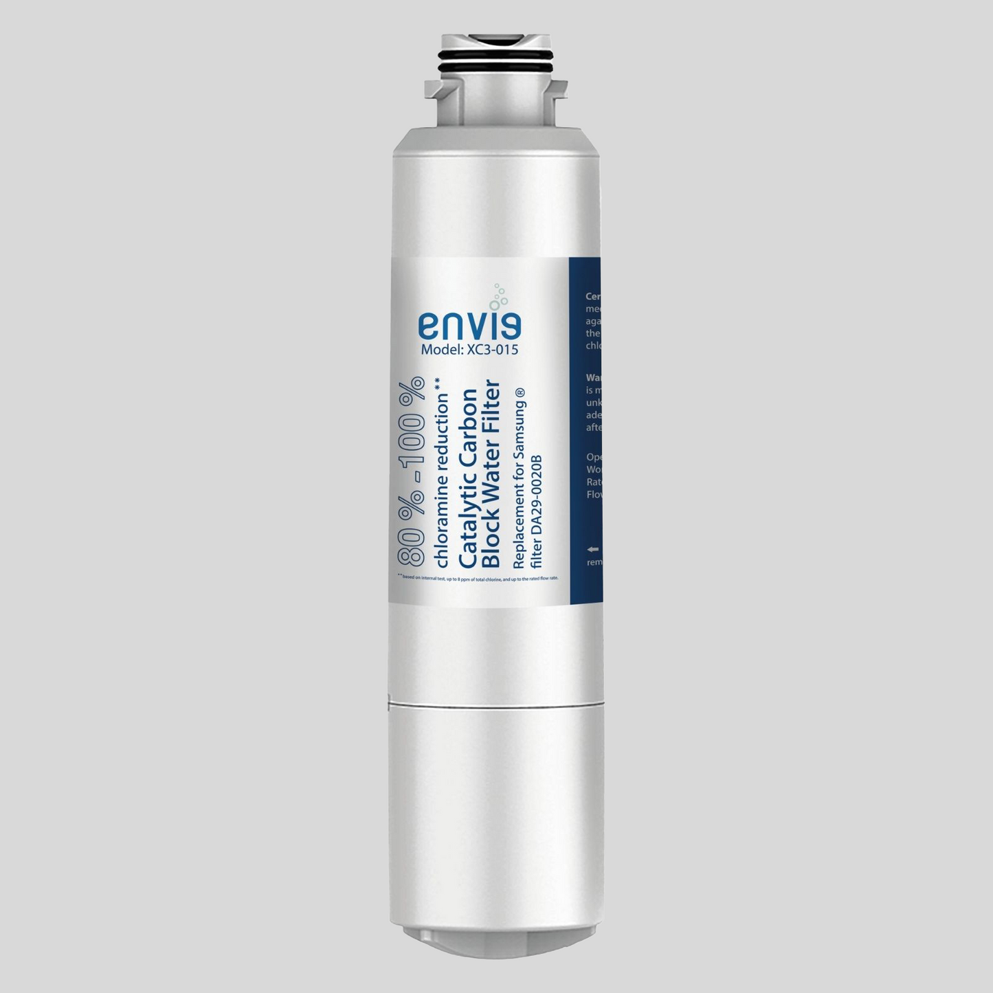 Envig Catalytic Carbon Refrigerator Filter, 80% - 100% Chloramine Removal, Premium Replacement Filter for Samsung DA29-00020A/B