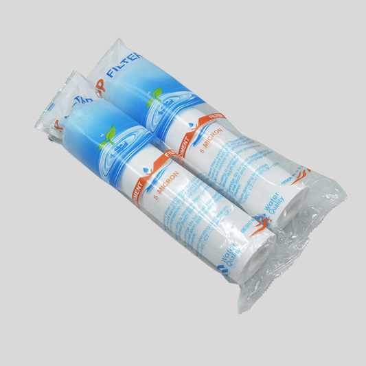 Pack of 2 1 or 5 Micron Standard 10 Inch PP Sediment Water Filter Whole House Cartridge