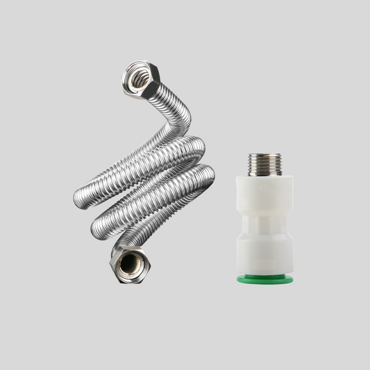 1" FIP X 1" FIP Flex Connector (24 inches) with 1" PVC Quick Connect