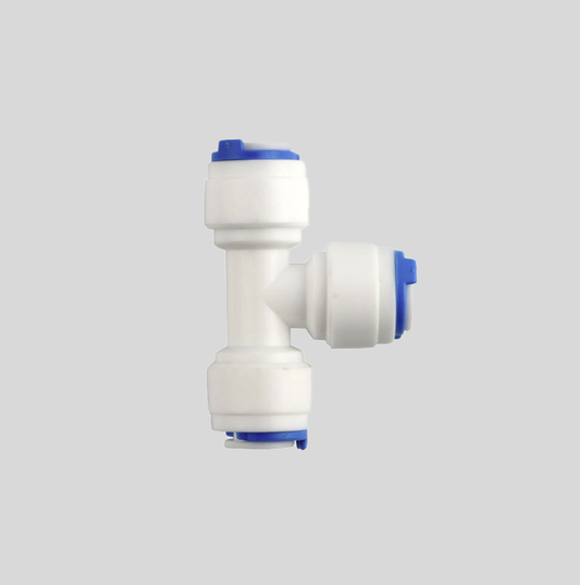 Pack of 3 1/4 Inch OD T-type Quick Connect Water Tube Fittings RO Water Filters